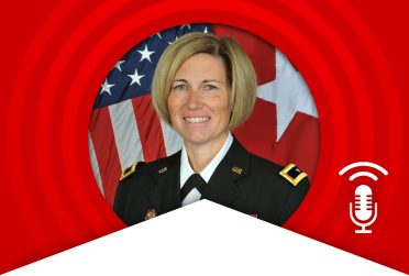 Retired Brigadier General Michelle Letcher, an alum of the Department of Military Science.