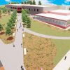 Artist rendering of the exterior of the College of Engineering Complex