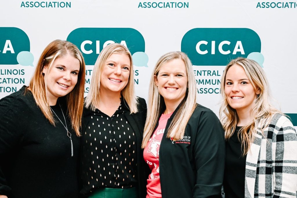 CICA board members from left to right: Julie Navickas, Stephanie Duquenne, Molly Davis, and Victoria Padilla at the 2023 Fall Workshop.