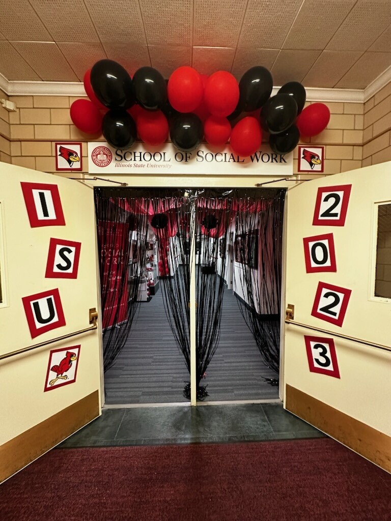 School of Social Work decoration for the campus decorating contest during '23 Homecoming.