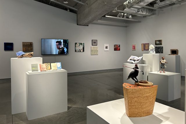 University Galleries with artwork from the 2024 Alumni Spectacular exhibition on display