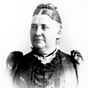 Black and white headshot of Sarah Raymond Fitzwilliam