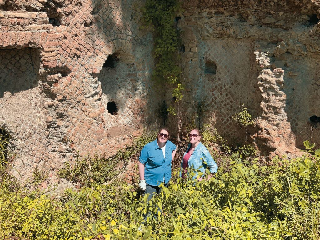 Drs. Lea Cline, left, and Kathryn Jasper at Valle Gianni in May 2021.