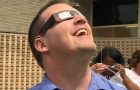 Chris Coplan viewing the 2017 solar eclipse.