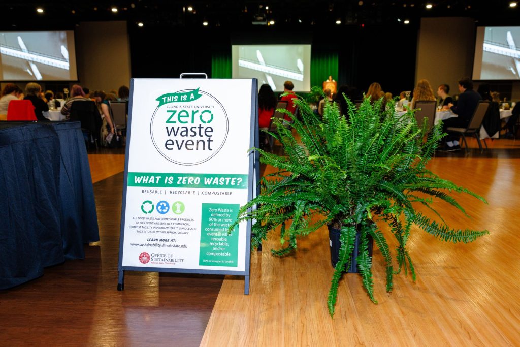 zero waste event sign
