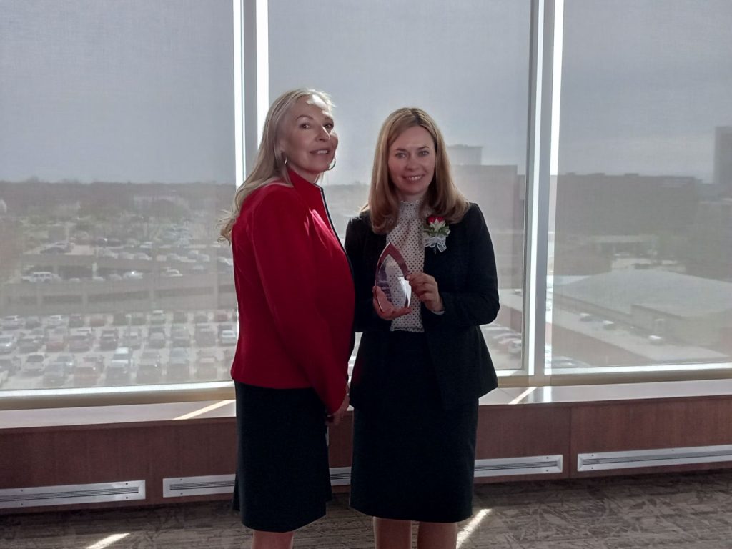 Maria Stone (right), Donna Selman - CJS Chair (left)