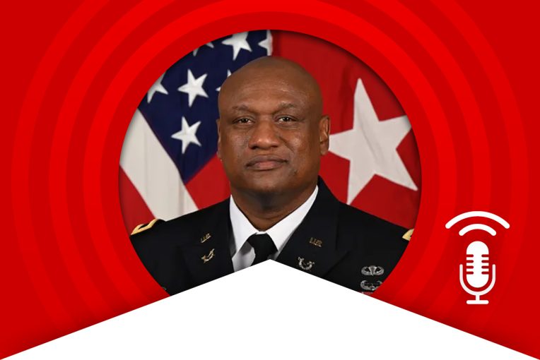 Brigadier General Jackie Thompson, Jr., an alum of the Department of Military Science and the Department of Criminal Justice Sciences
