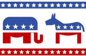 image form elections , donkey and elephant