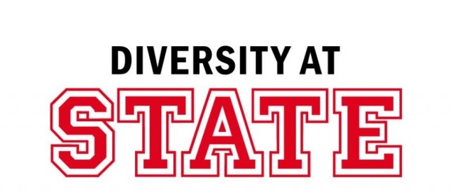 Logo with the words Diversity at State