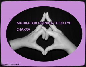 Mudra for opening third eye chakra