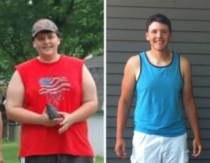 Sean Conro before and after losing weight