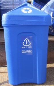 Image of a recycling bin from the Coca-Cola Company/Keep America Beautiful Award. 