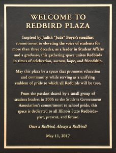 Redbird Plaza plaque