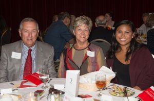 Photo of Kurt and Joyce Moser with Alison Alcazar at the MCN Scholarship Banquet