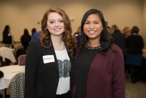 Leadership Academy participants Mikayla Cooksey (left) and Alison Alcazar (right). 