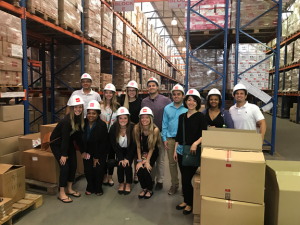 Business and Cultural Experiences in Peru 2017 study abroad trip during company visit.