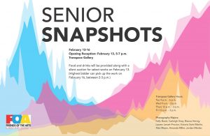 Flyer for the Senior Snapshots exhibition. Information related to this exhibition is also included in the body of the text.