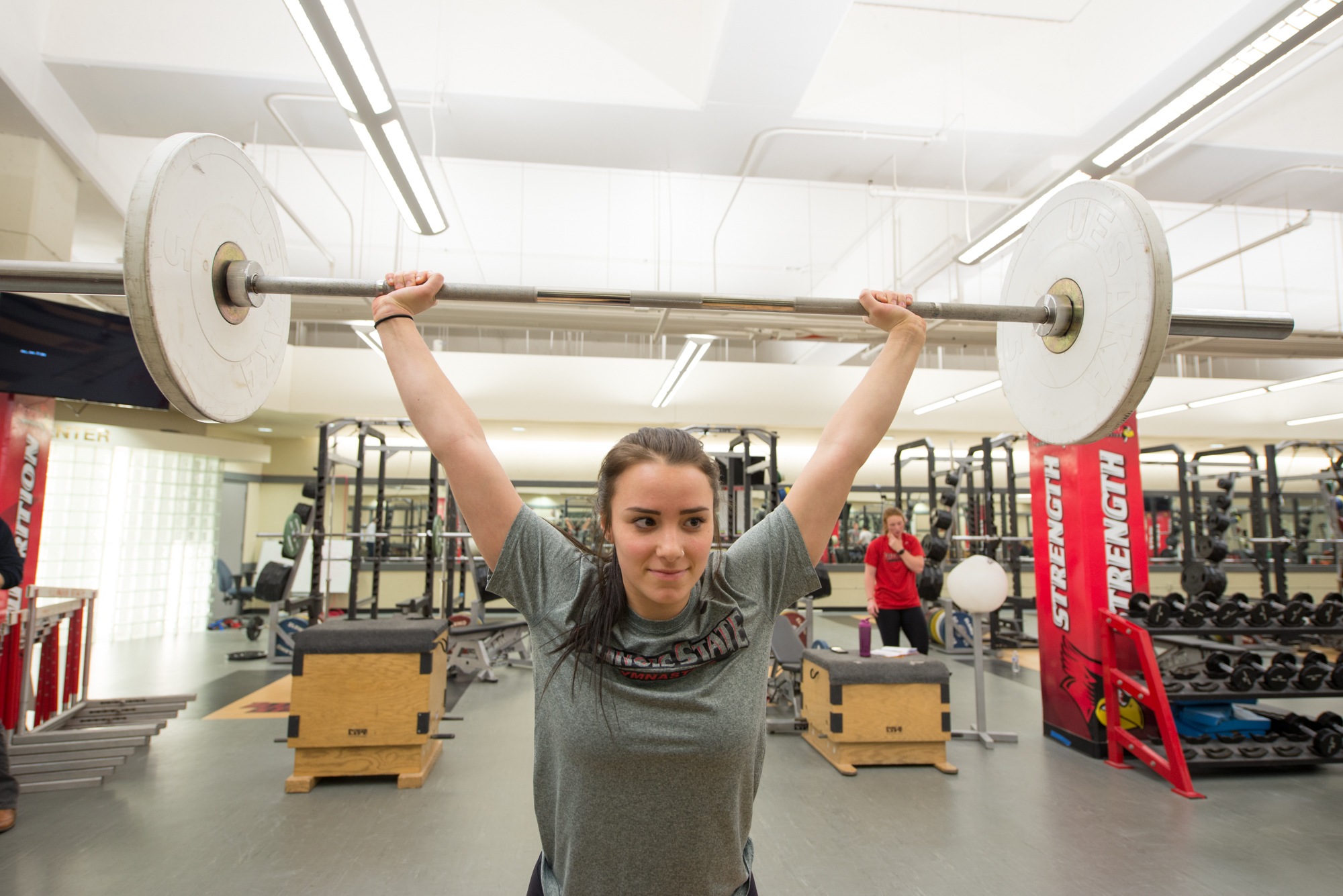 Katie DiGiacomo lifting weights