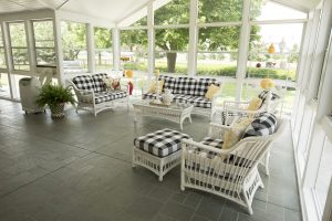 Marlene Dietz's favorite part of the home is the University Residence's sunporch.