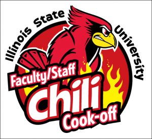 Redbird with the Faculty-Staff Chili Cook_off logo
