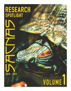 Cover of the inaugural issue of the SACNAS Research Spotlight journal Volume 1 2018-2019