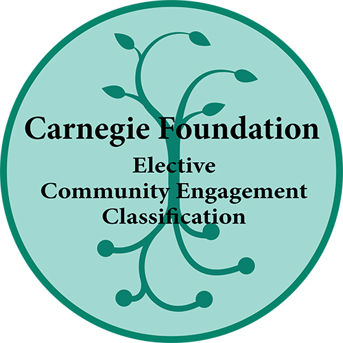 emblem of a tree with the words Carnegie Foundation Elective Community Engagement Classification