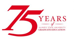 75 Years of Illinois State University Graduate Education logo