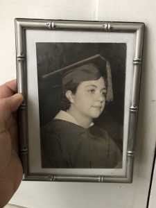 Zeck’s mother, Doris Grube, on her high school graduation day in 1936.