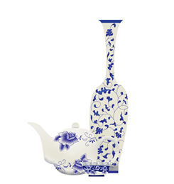 Ancient porcelain traditions in Jingdezhen inspired the letter J.