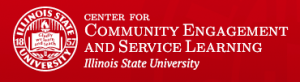 Logo for the Center for Community Engagement and Service Learning at Illinois State University
